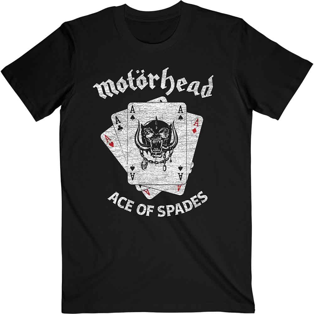 Image of Motörhead Unisex T-shirt - Flat War Pig Aces Rock Off